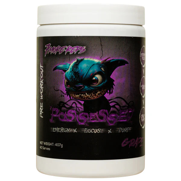 Possessed by 7 more reps. High stimulant pre workout. Grape flavour