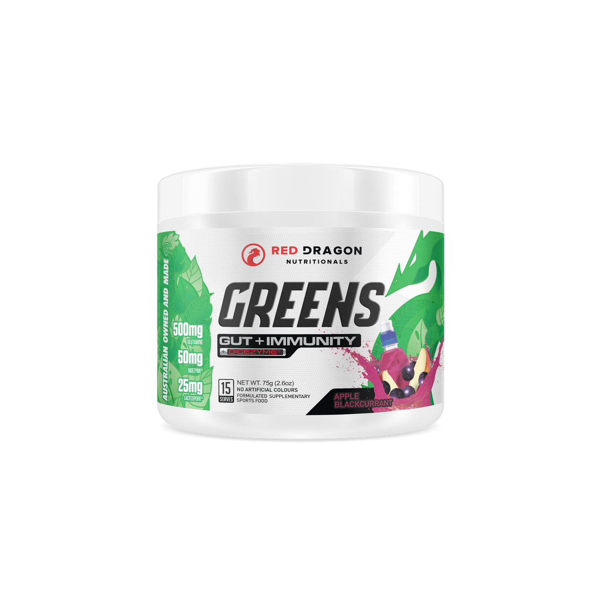 Greens Gut + Immunity by Red Dragon Nutritionals