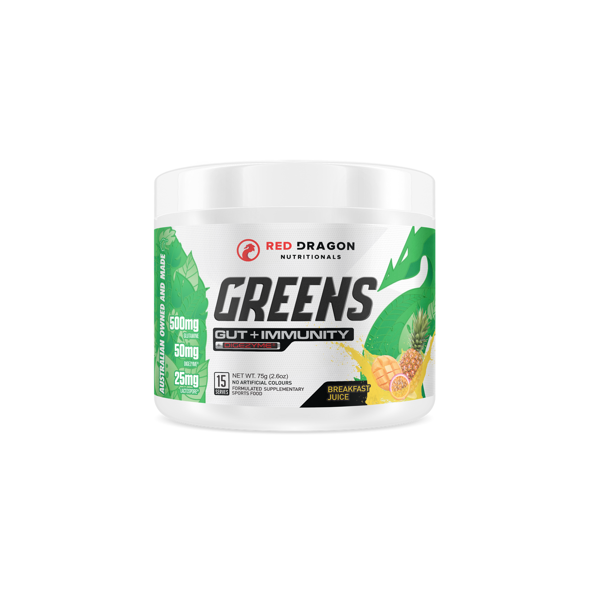 Greens Gut + Immunity by Red Dragon Nutritionals