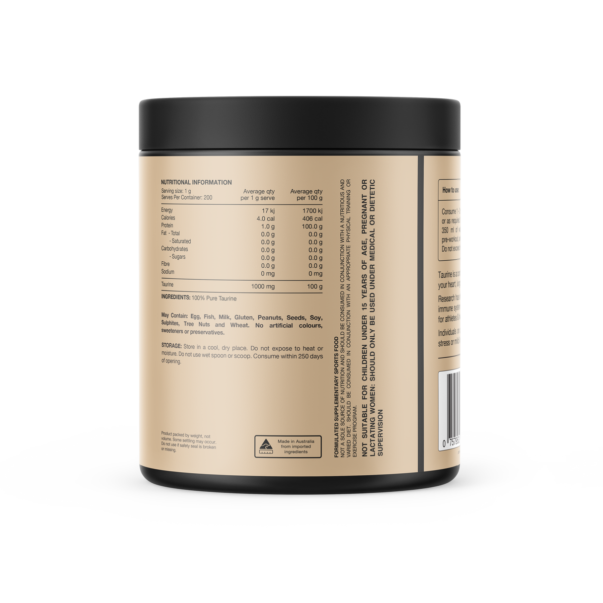 Taurine by Switch Nutrition