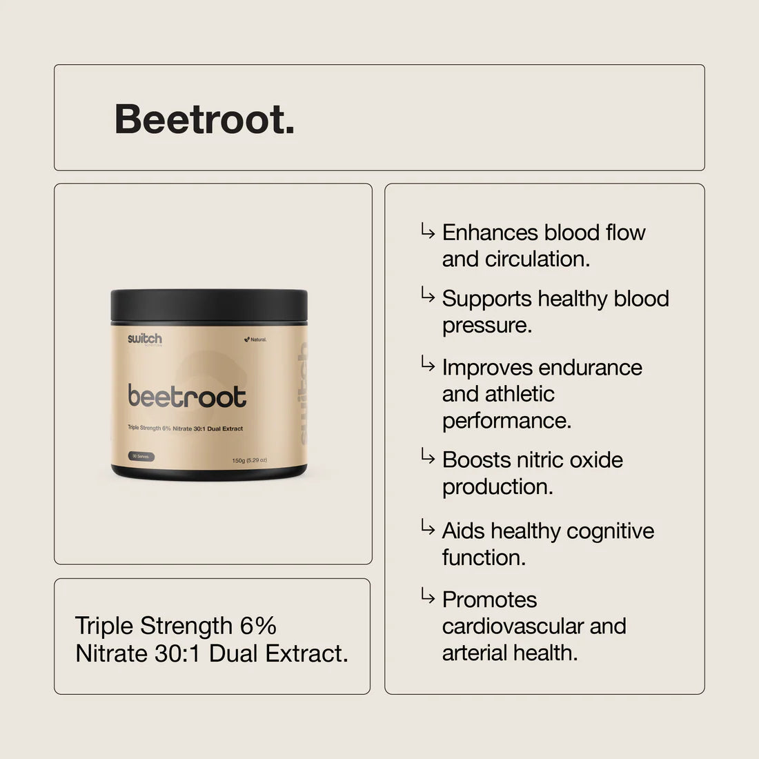 Beetroot Powder by Switch Nutrition