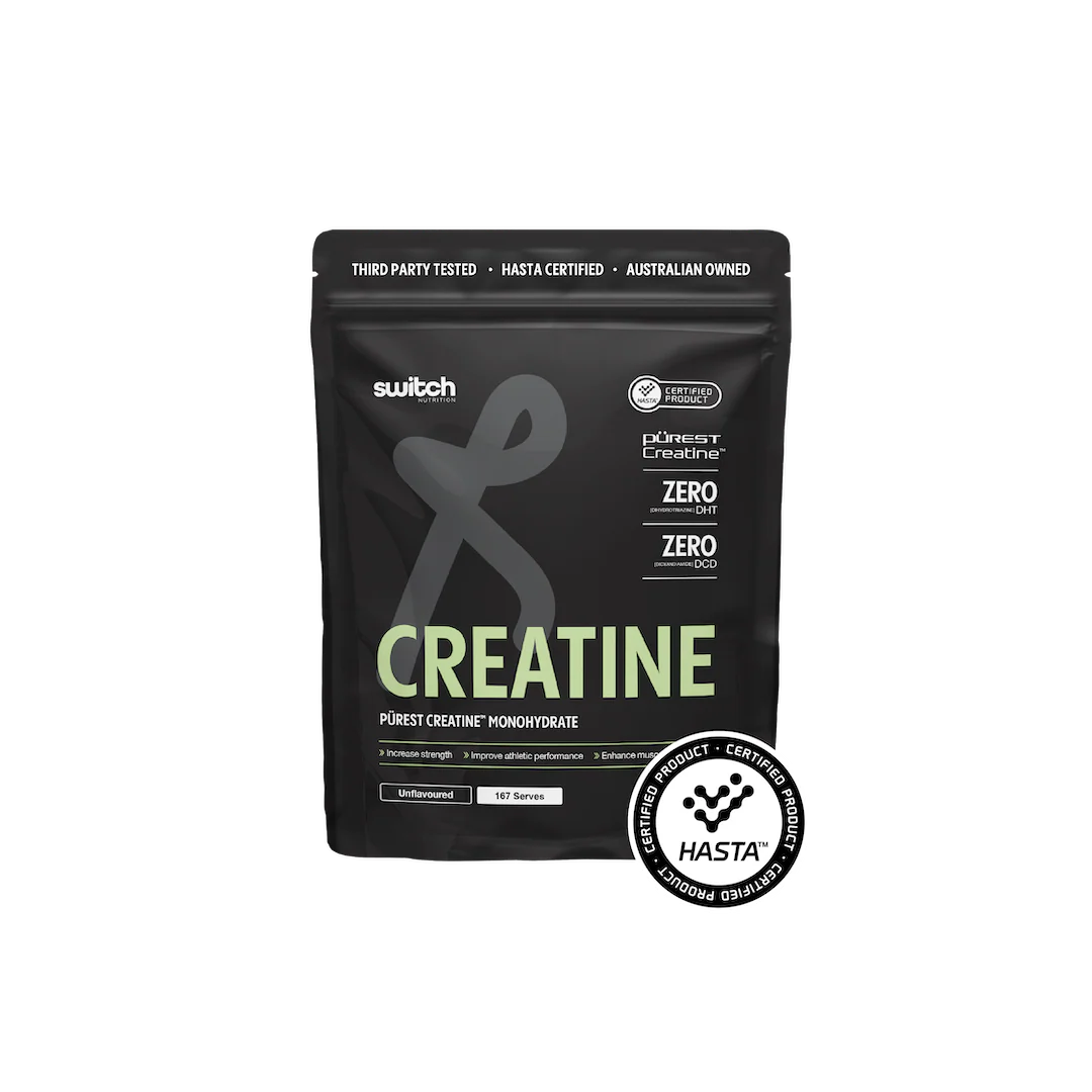 Purest HASTA Certified Creatine Monohydrate by Switch Nutrition