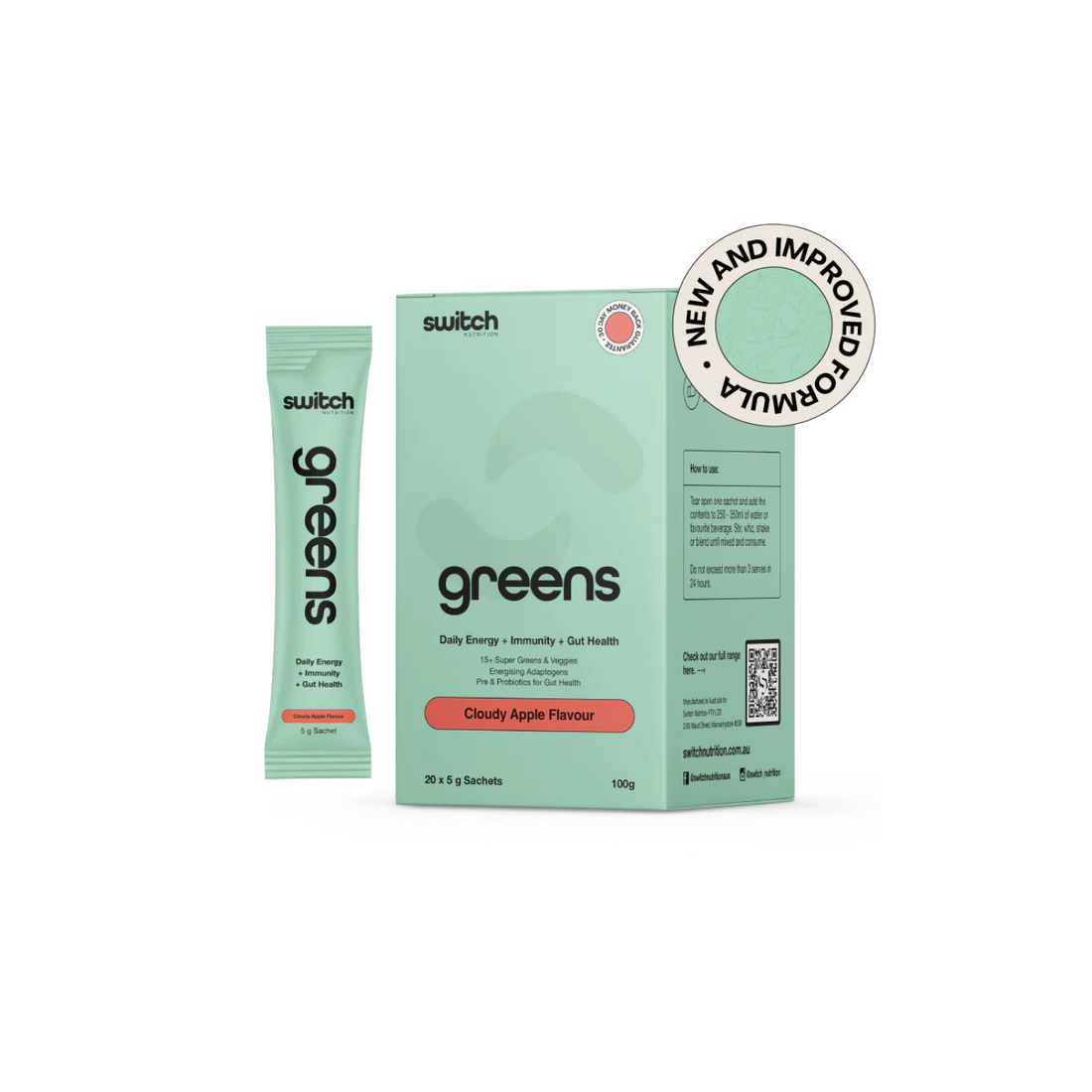 Greens Sachets by Switch Nutrition
