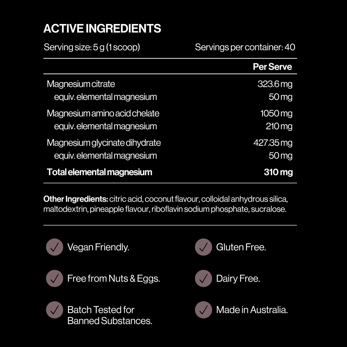 Triple Magnesium Powder by Pillar Performance