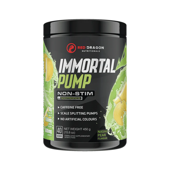 Immortal Non Stim Pre Workout by Red Dragon Nutritionals