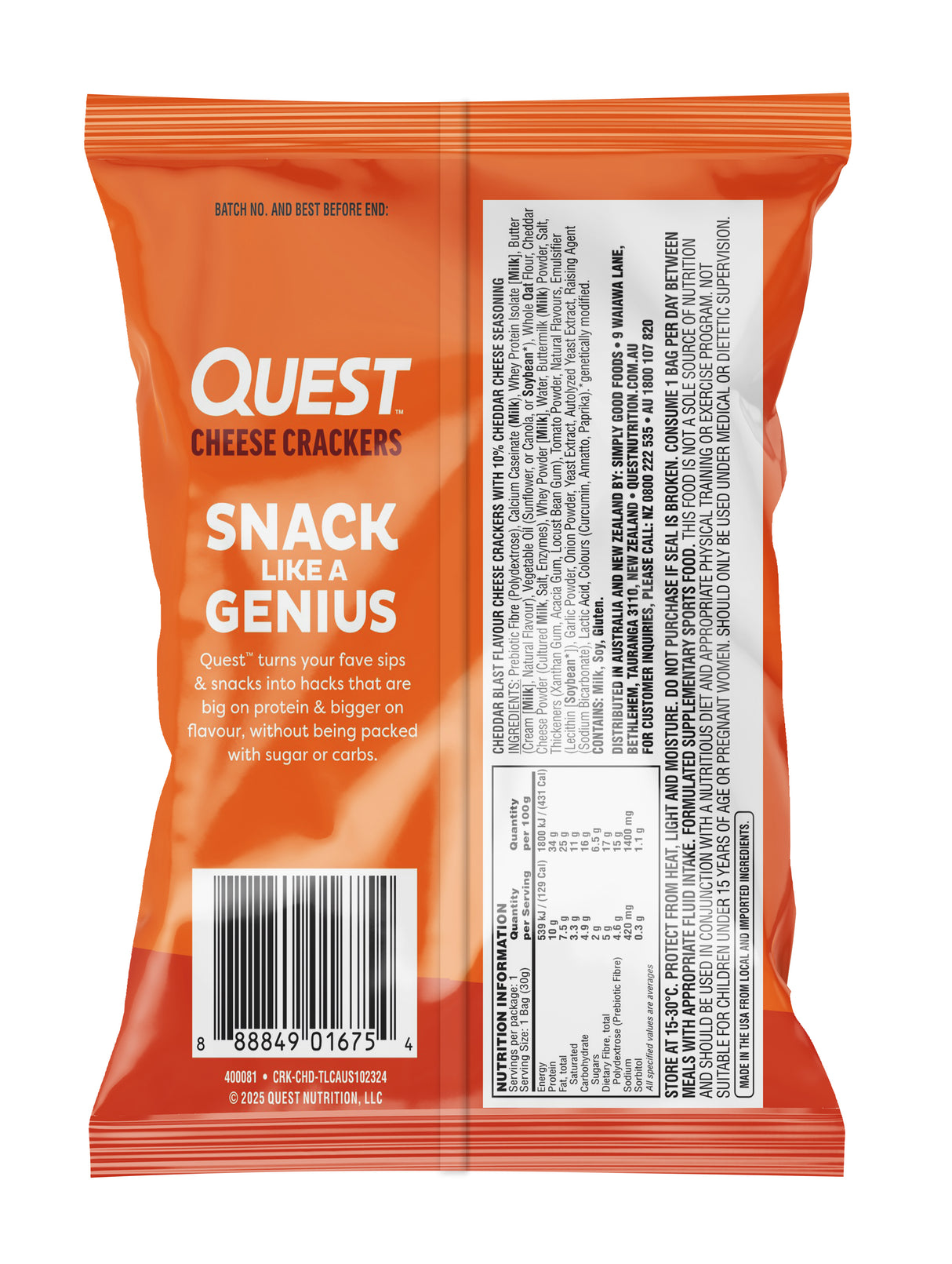 Cheese Crackers by Quest Nutrition
