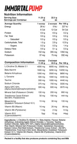 Immortal Non Stim Pre Workout by Red Dragon Nutritionals