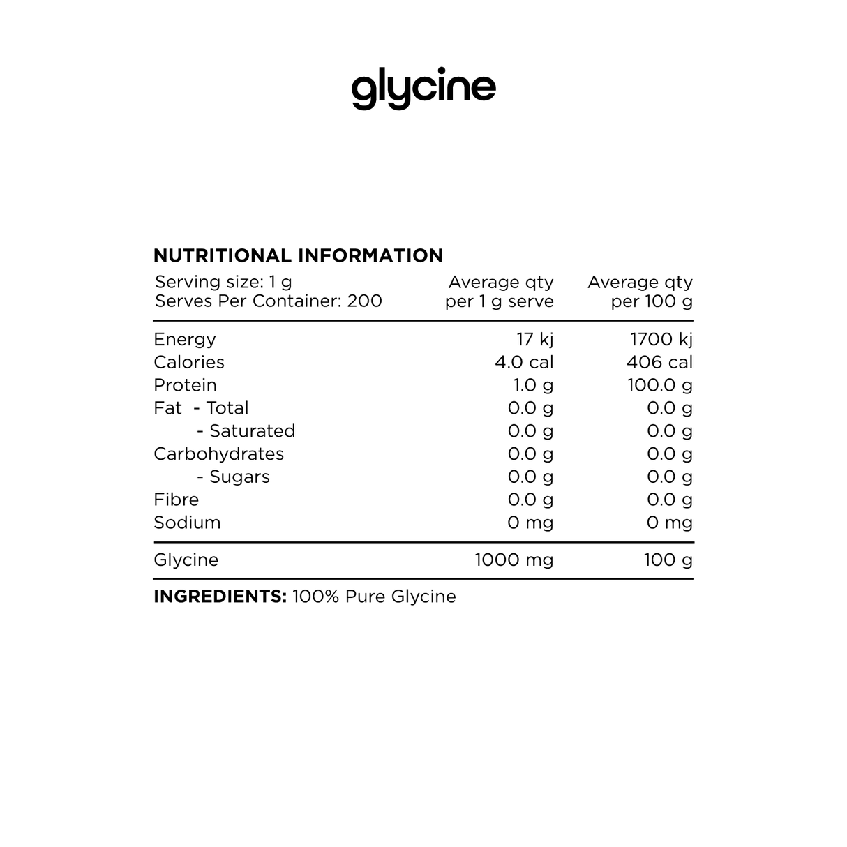 Glycine by Switch Nutrition