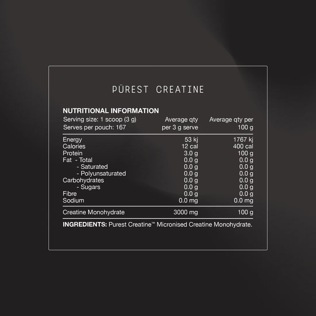 Purest HASTA Certified Creatine Monohydrate by Switch Nutrition