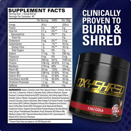 OxyShred Hardcore by EHP Labs