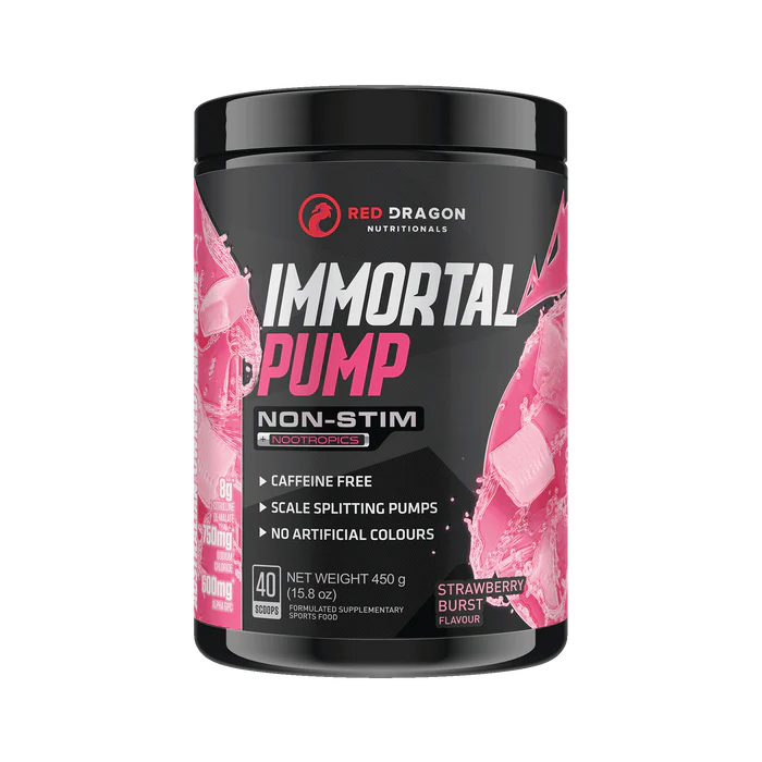 Immortal Non Stim Pre Workout by Red Dragon Nutritionals