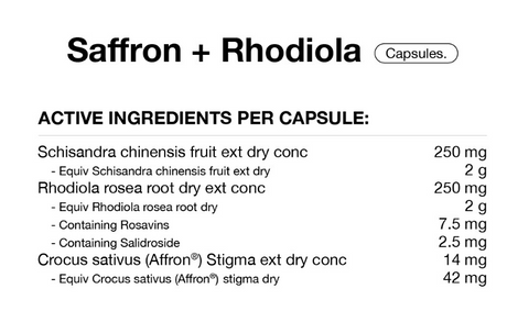 Saffron + Rhodiola by Switch Nutrition
